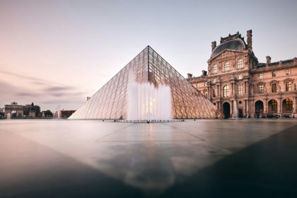 Amazing shot of the Louvre in Paris, France