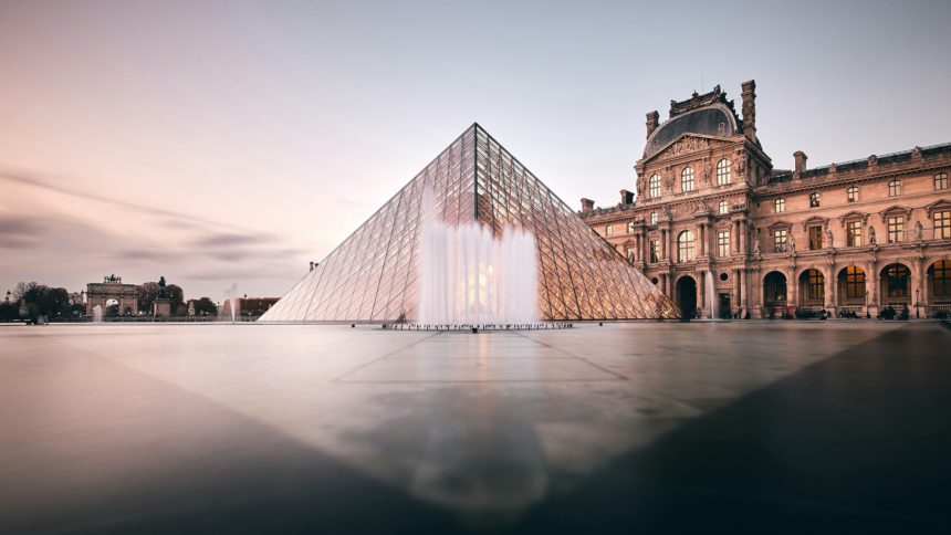 Amazing shot of the Louvre in Paris, France